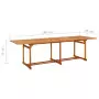 Tavolo da Pranzo per Esterni 280x90x75cm Legno Massello Acacia