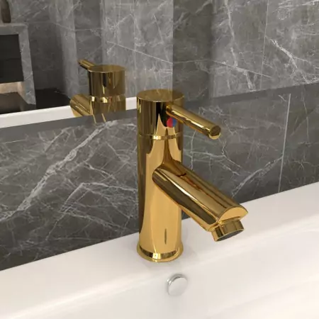 Rubinetto per Lavabo del Bagno Oro 130x176 mm