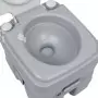 WC Portatile per Campeggio Grigio 20+10 L