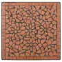 Set Bistrò 3 pz con Mosaico in Ceramica Terracotta