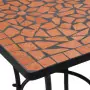 Set Bistrò 3 pz con Mosaico in Ceramica Terracotta