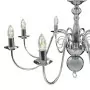 Lampadario Argento con 8 Lampadine E14