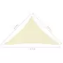 Parasole a Vela Oxford Triangolare 2,5x2,5x3,5 m Crema