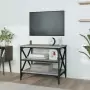 Mobile Porta TV Grigio Sonoma 60x40x50 cm in Legno Multistrato