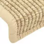 Tappeti Autoadesivi Scale Aspetto Sisal 15 pz 65x25cm Beige