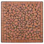 Tavolino da Bistrot con Mosaico Terracotta 60 cm in Ceramica