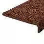 Tappetini per Scale in Moquette 15 pz 65x25 cm Marroni