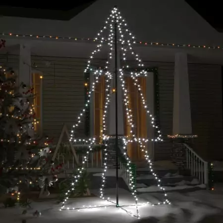 Albero di Natale a Cono 300 LED per Interni Esterni 120x220 cm