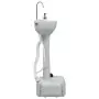 Set Toilette Portatile Campeggio Supporto Lavamani Tanica Acqua