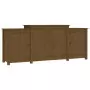 Credenza Marrone Miele 164x37x68 cm in Legno Massello di Pino