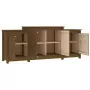 Credenza Marrone Miele 164x37x68 cm in Legno Massello di Pino