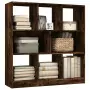 Libreria Rovere Fumo 97,5x29,5x100 cm in Legno Multistrato