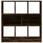 Libreria Rovere Fumo 97,5x29,5x100 cm in Legno Multistrato