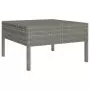 Set Divani da Giardino 8 pz con Cuscini in Polyrattan Grigio