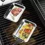 HI Set Teglie per Barbecue 6 pz Acciaio Inox