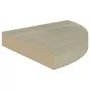 Scaffali Angolari a Parete 4 pz Rovere 25x25x3,8 cm MDF