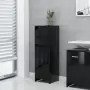 Set Mobili da Bagno 3 pz Nero in Truciolato