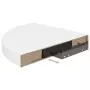 323909  Floating Corner Shelves 4 pcs High Gloss White 35x35x3,8 cm MDF