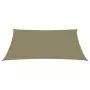 Parasole a Vela Oxford Rettangolare 2,5x4,5 m Beige