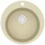 Lavello da Cucina in Granito Vasca Singola Tonda Beige