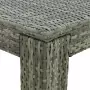 Tavolo da Bar da Giardino Grigio 60,5x60,5x110,5 cm Polyrattan