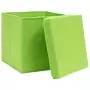 Contenitori con Coperchio 10 pz 28x28x28 cm Verde