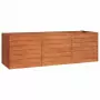 Fioriera da Giardino Grigia 240x80x77 cm Acciaio Corten