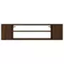 Pensile Porta TV Rovere Marrone 100x30x26,5cm Legno Multistrato