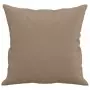 Cuscini Decorativi 2pz Cappuccino 40x40 cm in Similpelle