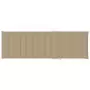 Cuscino per Lettino Prendisole Beige 200x70x3 cm in Tessuto