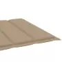 Cuscino per Lettino Prendisole Beige 200x70x3 cm in Tessuto