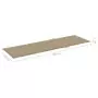 Cuscino per Lettino Prendisole Beige 200x70x3 cm in Tessuto