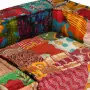 Pouf Modulare a 2 Posti in Tessuto Patchwork