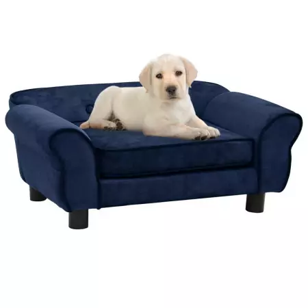 Divano per Cani Blu 72x45x30 cm in Peluche