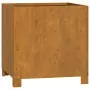 Fioriera con Gambe Grigia 42x40x43 cm Acciaio Corten