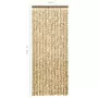 Zanzariera Beige e Marrone 56x185 cm Ciniglia