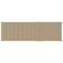 Cuscino per Lettino Prendisole Beige 200x60x3 cm in Tessuto