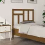 Testiera per Letto Miele 80,5x4x100cm in Legno Massello di Pino