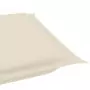 Cuscino per Lettino Prendisole Crema 186x58x3 cm