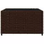 Set Mobili da Giardino 3 pz con Cuscini in Polyrattan Marrone