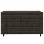 Set Mobili da Giardino 3 pz con Cuscini in Polyrattan Marrone