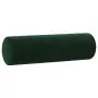 Cuscini Decorativi 2 pz Verde Scuro Ø15x50 cm in Velluto