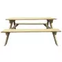 Tavolo da Picnic 150x135x71,5 cm in Legno