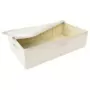 Scatole Portaoggetti 2 pz in Tessuto 70x40x18 cm Crema