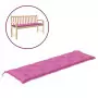 Cuscini per Panca 2pz Rosa 180x50x7 cm Tessuto