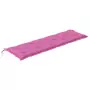 Cuscini per Panca 2pz Rosa 180x50x7 cm Tessuto