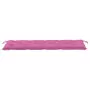 Cuscini per Panca 2pz Rosa 180x50x7 cm Tessuto