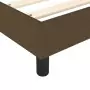 Giroletto a Molle Marrone Scuro 90x190 cm in Tessuto