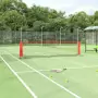 Rete da Tennis Nera e Rossa 400x100x87 cm in Poliestere