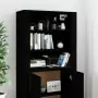 Credenza Nera in Legno Multistrato